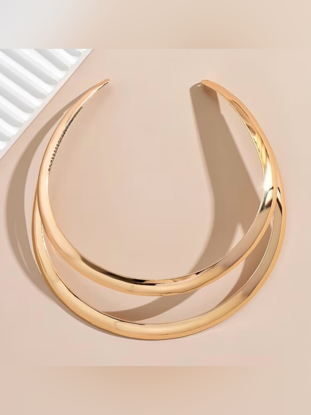NEW! Statement Gold Collar Choker Necklace. 💛  A6-207